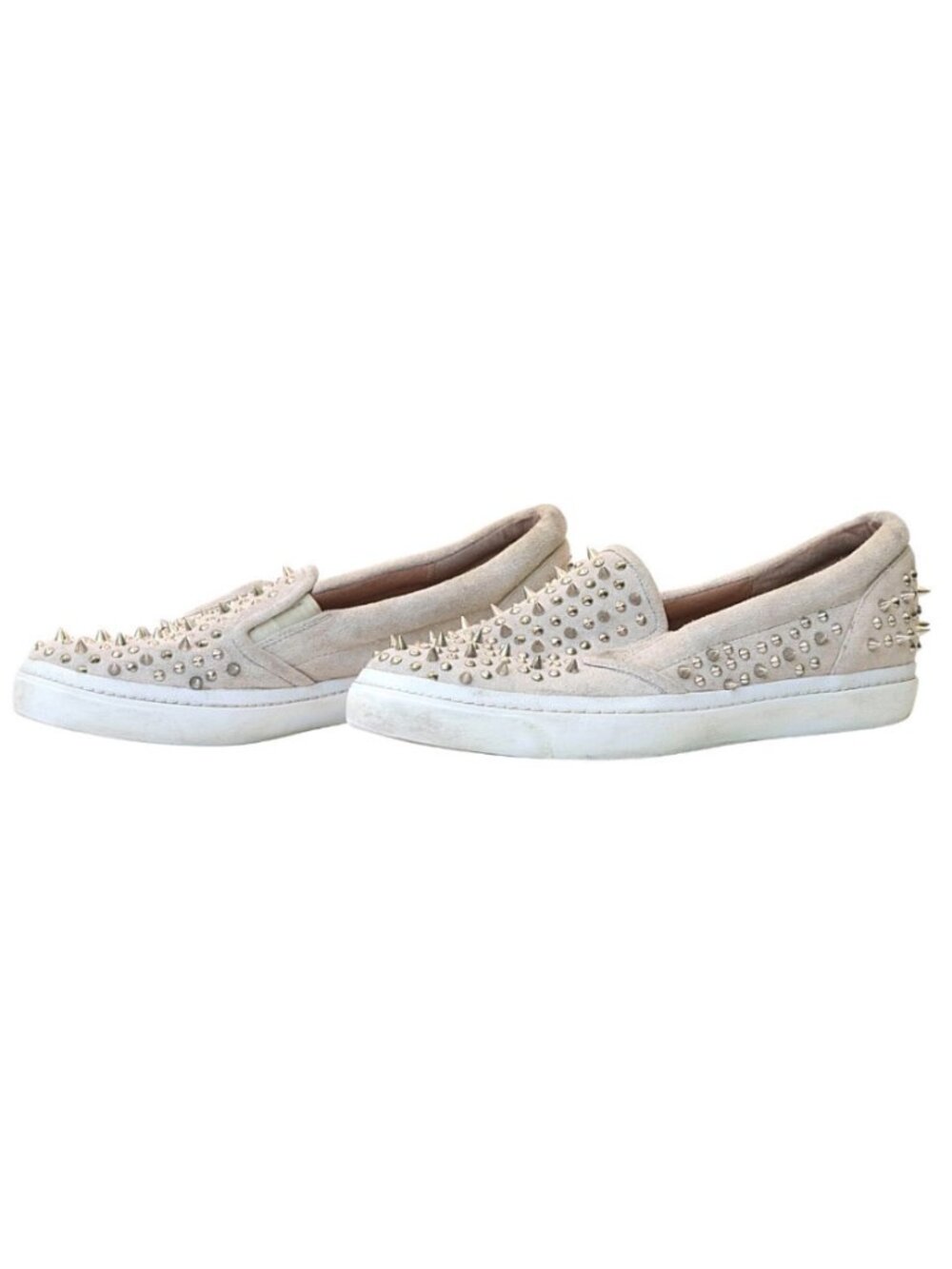 LF Spiked Cream Flats